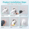 thumbnail image 4 of Grab Bars for Shower,2 Pack 12 Inch Shower Handle Bath Grab Rails with Anti-Slip Grip and Safety Luminous Circles,Stainless Steel Bath Handle Bathroom Grab Bar for Seniors, and Disability., 4 of 4