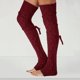 thumbnail image 1 of Calcetines largos para mujer con cordones de punto de ganchillo calcetín de pierna de pantorrilla LingWen 8390612388804, 1 of 1