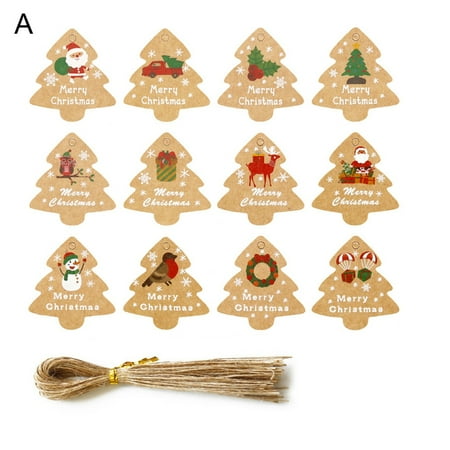 

1 Set Christmas Tree Pendant Wide Application Lightweight Paper Adorable Christmas Tree Pendant Ornaments for Party