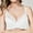 40-White, variant on YWDJ Push up Bras for Women Plus Size Back Closures Sleep Bras No Wires Comfy Bras Adjustable Straps Half Cup Wrap Lounge Bras Padded Lace Comfortable Bras Solid Comfortable Bras Black 95