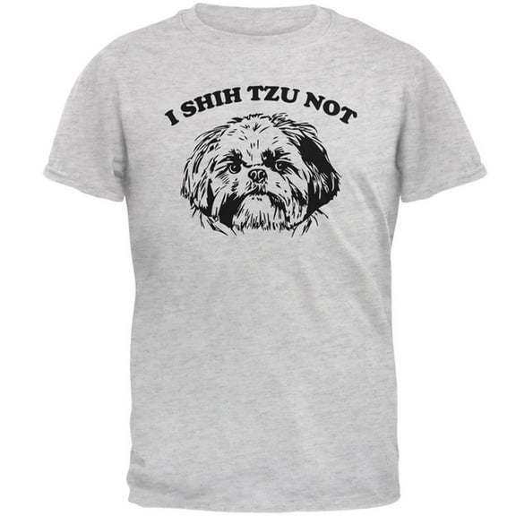 I Shih Tzu Not Mens T Shirt Light Heather Grey 2XL
