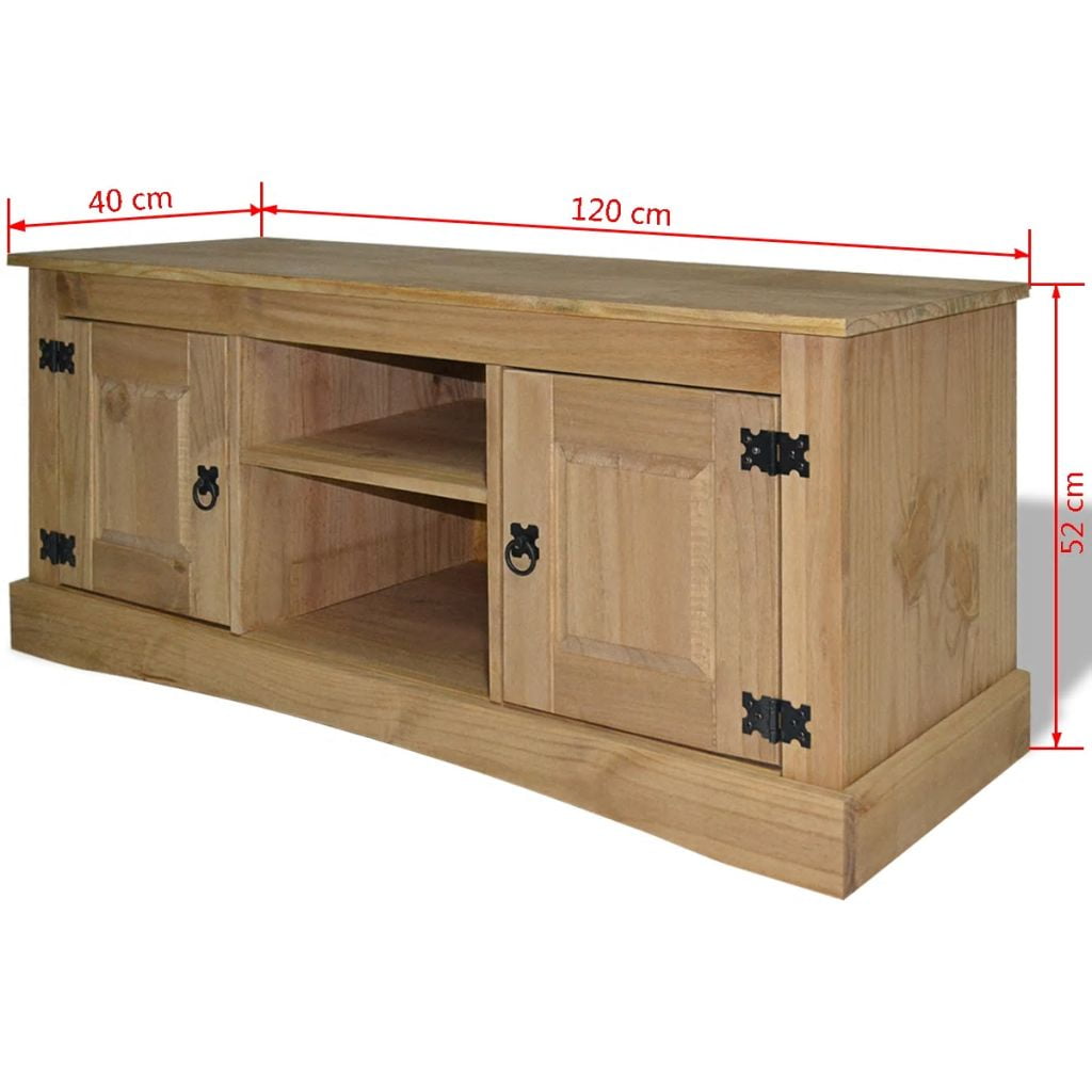 Kepooman TV Cabinet with Two Cabinets for Living Room, Brown Kepooman TV Cabinet with Two Cabinets for Living Room, Brown