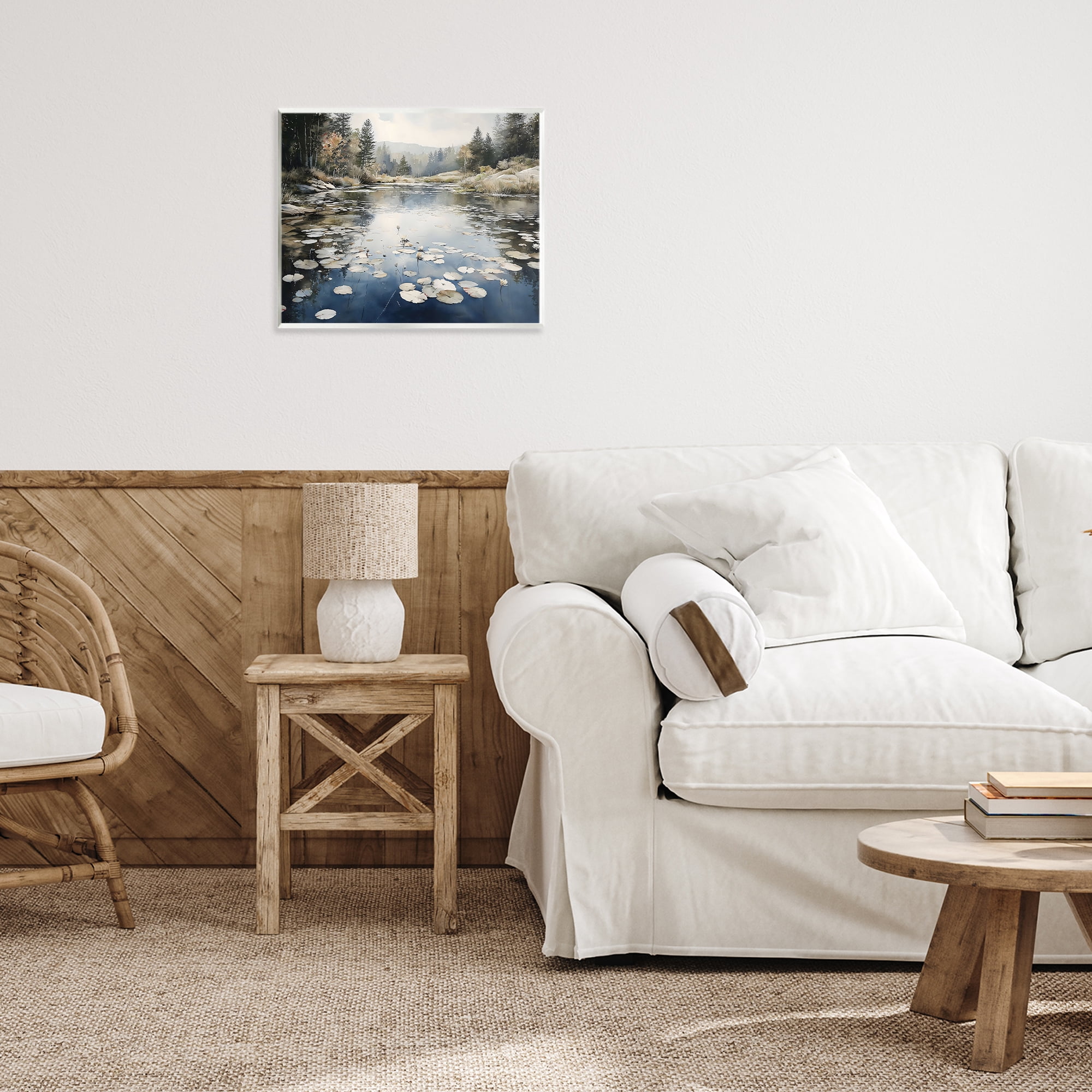 Stupell Industries Still Pond with Morning Reflections Wall Plaque Art, design by Franklyn Gregory