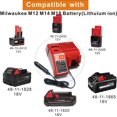 thumbnail image 2 of Cargador de batería FLYDRAGON para Milwaukee M12 M18 12-18 V, 2 of 7
