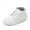 White, variant on LNMQLPDBS Toddler Prewalker First Walking Shoes Solid Color Casual Leather Hard Bottom Baby Walking Sneakers with Mesh Leather Breathable Casual Outdoor Shoes for Spring Autumn Black 0-3 Months
