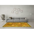 thumbnail image 3 of Ahgly Company Machine Washable Indoor Rectangle Persian Yellow Traditional Area Rugs, 3' x 5', 3 of 4