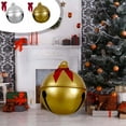 thumbnail image 1 of Fiudx Bola Navideña Inflable de 60 Cm, Pvc Resistente a La Intemperie, Acabado Pintado Brillante, Decoración para Jardín Exterior, Adorno para Árbol de Navidad, Diseño de Papá Noel, 1 Globo., 1 of 7