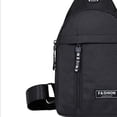 thumbnail image 3 of Bolso De Pecho Bolso Riñoneras informales para hombre, riñoneras de poliéster antirrobo para senderismo, montañismo, 3 of 7