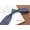 Blue White, variant on 3.15-inch Men's High-quality 100% Silk Tie Blue fine lines pattern Business Banquets 8CM Wide Silk Tie