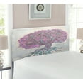 thumbnail image 2 of Tree of Life Headboard, Watercolors Style Print of Old Plant with Bokeh Design Majestic Roots Nature, Upholstered Decorative Metal Bed Headboard with Memory Foam, Twin Size, Grey Purple, by Ambesonne, 2 of 4