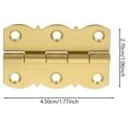 thumbnail image 2 of Miangastore 2 Pcs Charnières en Laiton pour Instruments de Musique, Accessoires de Piano (Doré), 2 of 9