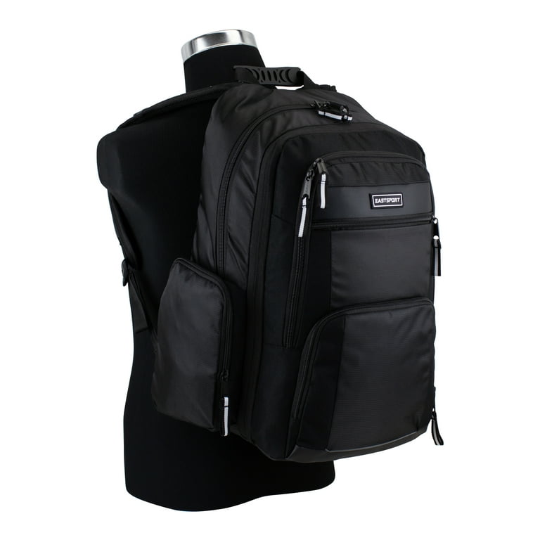 Eastsport Recycled Expandable Raptor Backpack, Black Eastsport Recycled Expandable Raptor Backpack, Black
