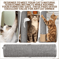 thumbnail image 3 of 4 Pcs Cat Nail File Scratcher Scratching Pad 11 x 15 Inches Cat Scratch Mat Sisal Fabric Couch Scratch Protector Wraps Around Post Table Leg to Trim pet Nails Protect Furniture, 3 of 6