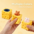 thumbnail image 4 of Squishies Cheese Cube, Silicone Sponge, 2X2 in, Cube Fidget, Sensory Fidget, Random Color, Anxiety Relief Items Fidget, Office Decor, 1 Pc, 4 of 7