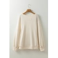 thumbnail image 4 of a.Jesdani Cozy Plus-Size Waffle Knit Sweatshirt - Drop Shoulder Style!, 4 of 8