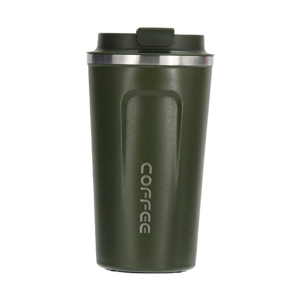 Taza De Viaje Taza De Café Aislada Con Tapa A Prueba De Fugas Aislamiento Al Vacío Acero Inoxidable Para Agua Caliente Y Fría Café Y Té 510 Ml