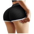 thumbnail image 3 of QLEICOM Womens Athletic Shorts, Plus Size Shorts, Basic Slip Bike Shorts Compression Workout Leggings Pants Yoga Shorts, Running Shorts, Comfy Beach Shorts, Cycling Shorts Black L, 3 of 6