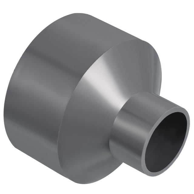 Unique Bargains Raccord Droit pour Tuyau de Réducteur en PVC 90x40mm, Gris