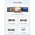 thumbnail image 4 of 14" Dual Laptop Screen Extender, One Cable USB-C Triple Portable Monitor for 14-16.5" Mac/Windows, 4 of 13