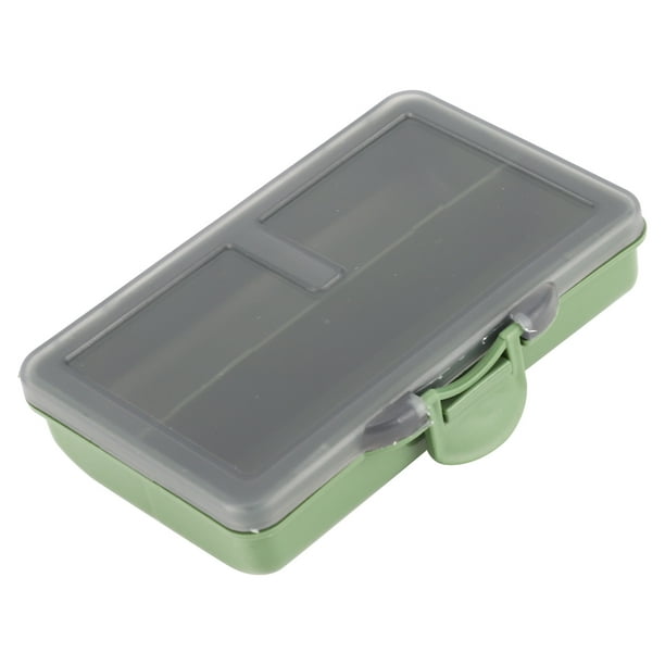 Fishing Tackle Box 2Pcs Mini Fishing Hook Bait Gadget Box Storage Box Case  for Fishing Tackle Accessories [11.00*8.00*5.00(two frame)]