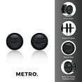 thumbnail image 6 of The Mano Gift Set - Stainless Steel 9mm Single Round Earring with Black IP, 6 of 7