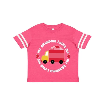 

Inktastic Grandma Loves Me Valentine Truck Kids Gift Toddler Boy or Toddler Girl T-Shirt