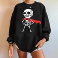 thumbnail image 2 of Sudaderas con capucha estampadas de manga larga informales para mujer a la moda de Halloween Pompotops gfhjh1398, 2 of 5