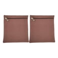 thumbnail image 1 of GUOOL 2 Pieces Sew in Pocket with Zipper Mobile Storage Pouch Easy Installation Canvas coffee, 1 of 9