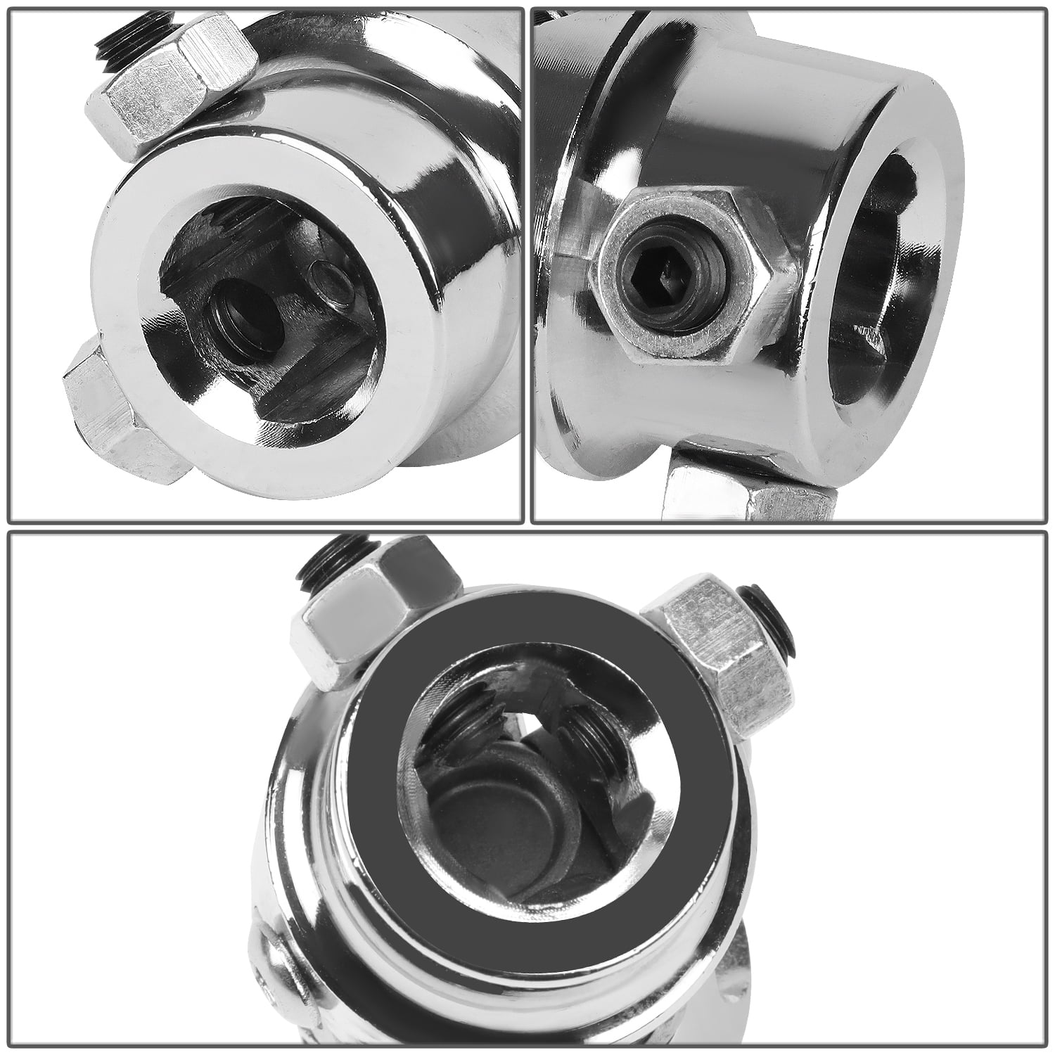 Universal 3.2" Length 38 Degree Working Angel 3/4" DD X 3/4" DD Stainless Steel Single Steering Shaft U-Joint