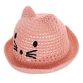 thumbnail image 2 of Sombrero de cubo de dibujos animados para niños, sombrero de protección solar de verano, sombrero tejido para playa, 2 of 7