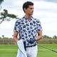 thumbnail image 3 of Balery Blue Ink Flowers Camisa Polo de Hombre con Estampado, de Manga Corta y Tejido Medio, Camisa Tipo Golf Polo-Medium, 3 of 6