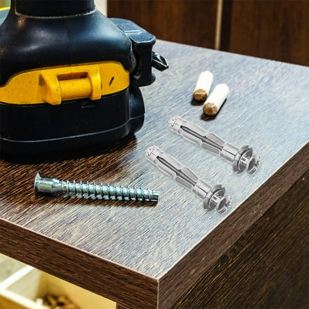 WHAMVOX 25pcs Hollow Wall Anchors Hollow Anchor Screws Drywall Bolts For Drywall Plaster (M6x52)