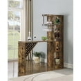 thumbnail image 2 of Bowery Hill Contemporary 5 Shelf Bar Table Storage in Antique Nutmeg, 2 of 2