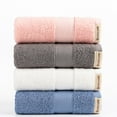 thumbnail image 3 of Nvzi 2pcs Bathroom Hand pure cotton Towels, Multipurpose Use as Bath Fitness, Bathroom, Shower, Sports, Towel，Handle various situations effortlessly.28.35x13.39inch (Light pink), 3 of 4