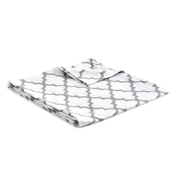 YnM Cotton Duvet Cover for Weighted Blankets (Lattice Scroll, 48x72