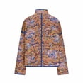 thumbnail image 7 of Women's Cropped Quilted Jacket Floral Printed Lightweight Padded Puffer Cardigan Coat Outwear 2025 Fall Winter, 7 of 7