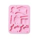 thumbnail image 1 of Molde de silicona con forma de sombrero de soltero para decoración de tartas y fondant, color rosa, 1 of 5