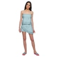 thumbnail image 1 of Moomaya WoMen's Spaghetti Strap Drawstring Waist Top & Shorts Set Nightwear, 1 of 6