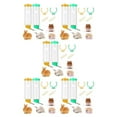 thumbnail image 3 of Guardoinrt 2x Guinea Pig Water Bottle For Small Animals Easy To Drink Leak-Proof Simple Installation yellow and green 5Set, 3 of 6