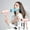 Pink, variant on Zznnkj Electric Hair Dryer High-Power Electric Hair Dryer Lightweight Travel Home Hair Dryer with 2PC Hot Wind Comb Hair Salon Blowing Comb