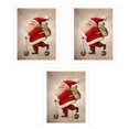 thumbnail image 1 of Navidad Papá Noel Sin refregar la pintura impermeable Imagen desmontable Imagen de la sala de estar Decoración decorativa Decoración de pared 3 piezas Speravity HA010726-00, 1 of 7
