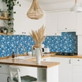thumbnail image 6 of Tempaper Otomi Dove Blue Peel and Stick Wallpaper, 20.5" x 16.5', 6 of 9