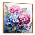 thumbnail image 2 of Designart "Harmony of Hydrangea Flowers in Pink and Purple II" Floral Framed Wall Art - Purple Hydrangea Entryway Framed Wall Art, 2 of 6