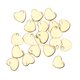 thumbnail image 3 of 20 piezas DIY colgante en forma de corazón colgante de acero inoxidable con agujero accesorio para hacer joyas (oro 6,5 x 7 mm), 3 of 5