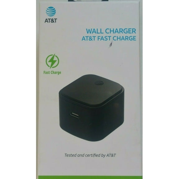 AT&T Tested and Certified Wall Charger fast charge Single Port USB-C