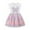 Pink, variant on Toddler Girls Dresses Skirt Spring Summer Children'S Clothing Short Sleeved Knitted Round Neck Cute Dresses For Girls Size 6T