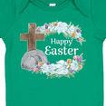 thumbnail image 4 of Inktastic Happy Easter with Cross and Flowers Boys or Girls Baby Bodysuit, 4 of 5