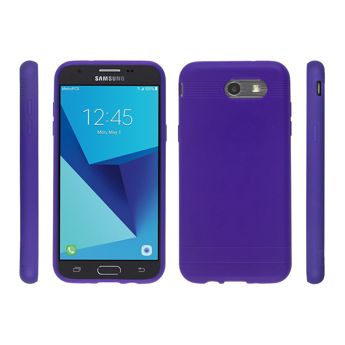 MetroPCS FLEX Gel Phone case for Samsung Galaxy J3 Prime Purple