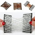thumbnail image 4 of SharkTRUE Glass Bead Comb Elastic Double Insert Clips Hot Magic Ladies Combs Clip Slide Comb Bead Double, 4 of 8