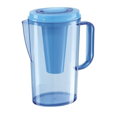 2 Liter Pitcher 7345.5 Party Pitcher with Ice Tube, 2-Liter, Blue, Built in tube allows you to chill beverages without diluting By Oggi From USA ()
